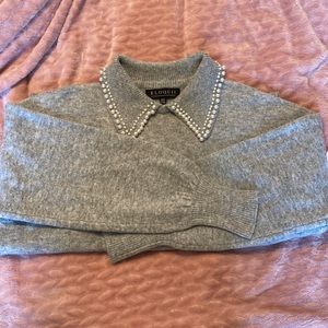 Eloquii Pearl Detail Sweater